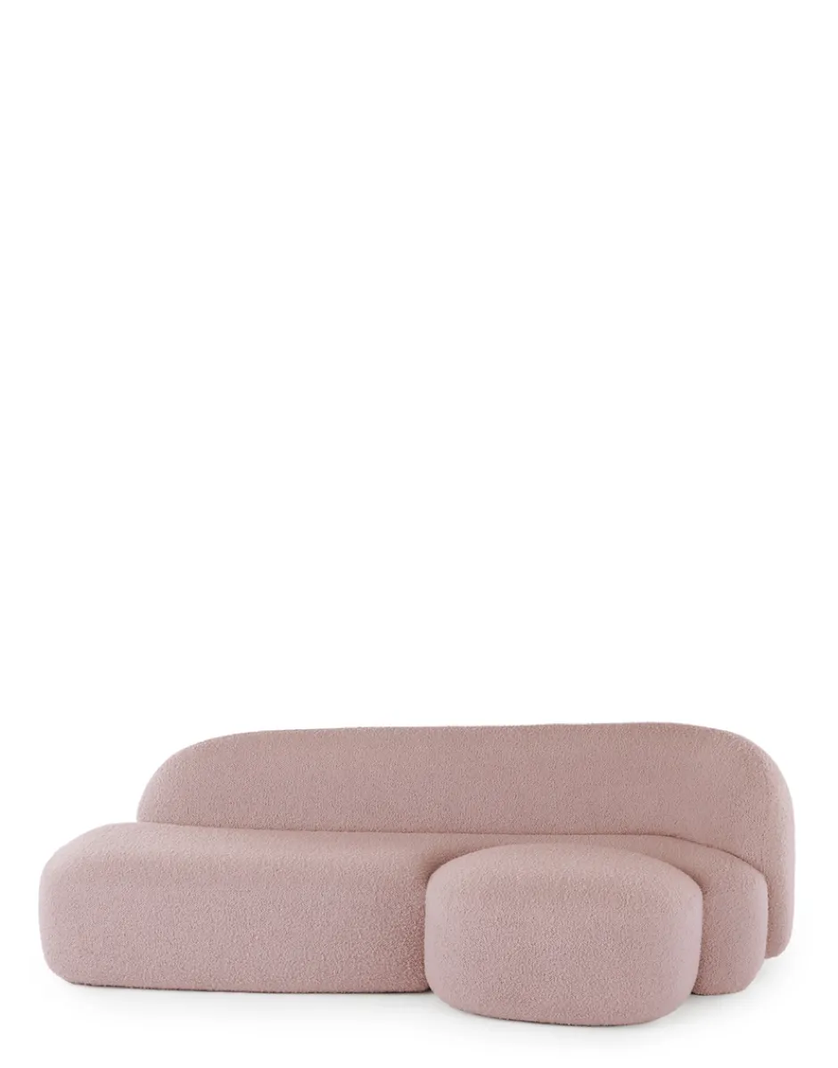 Clearance Aaland divano tessuto bouclé new stretch Divani E Pouf