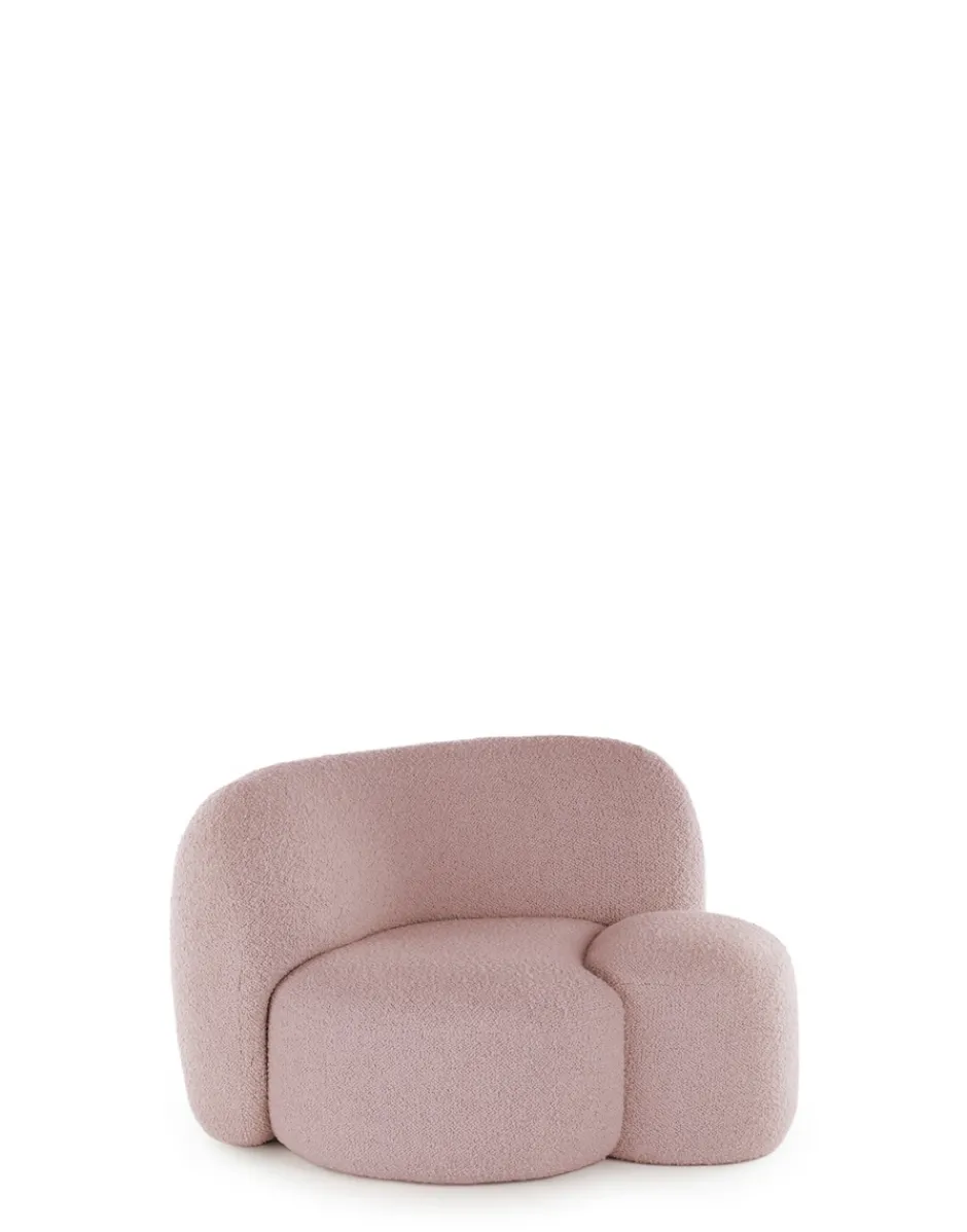 Sale Aaland poltrona tessuto bouclé new stretch Poltrone