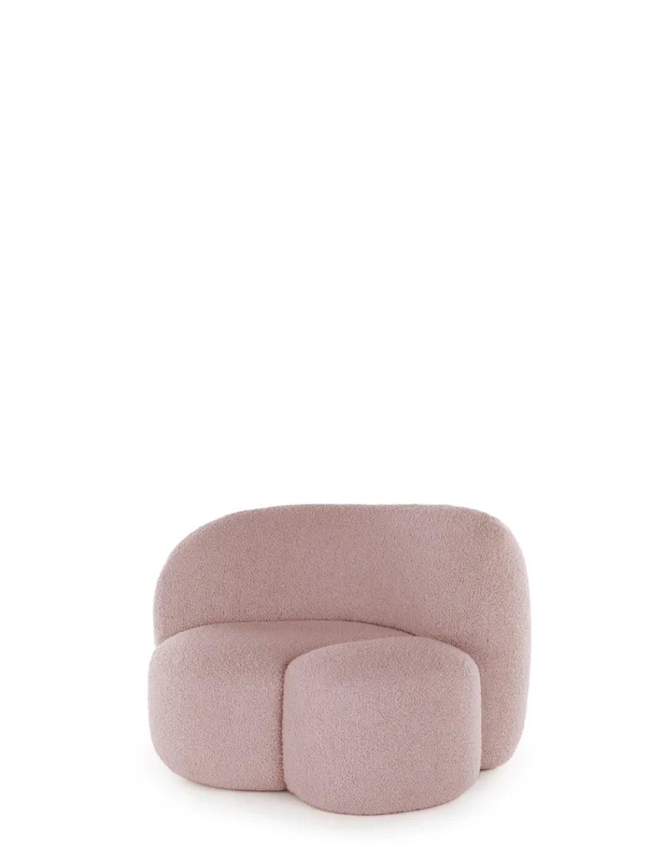 Sale Aaland poltrona tessuto bouclé new stretch Poltrone