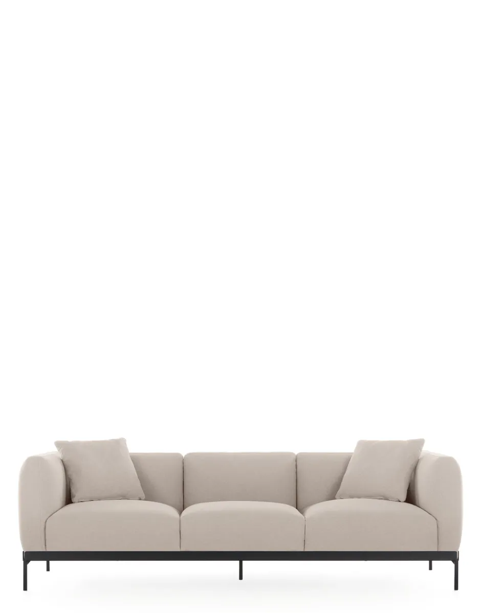 Outlet Asia divano 3 posti (cotone plain) Divani E Pouf