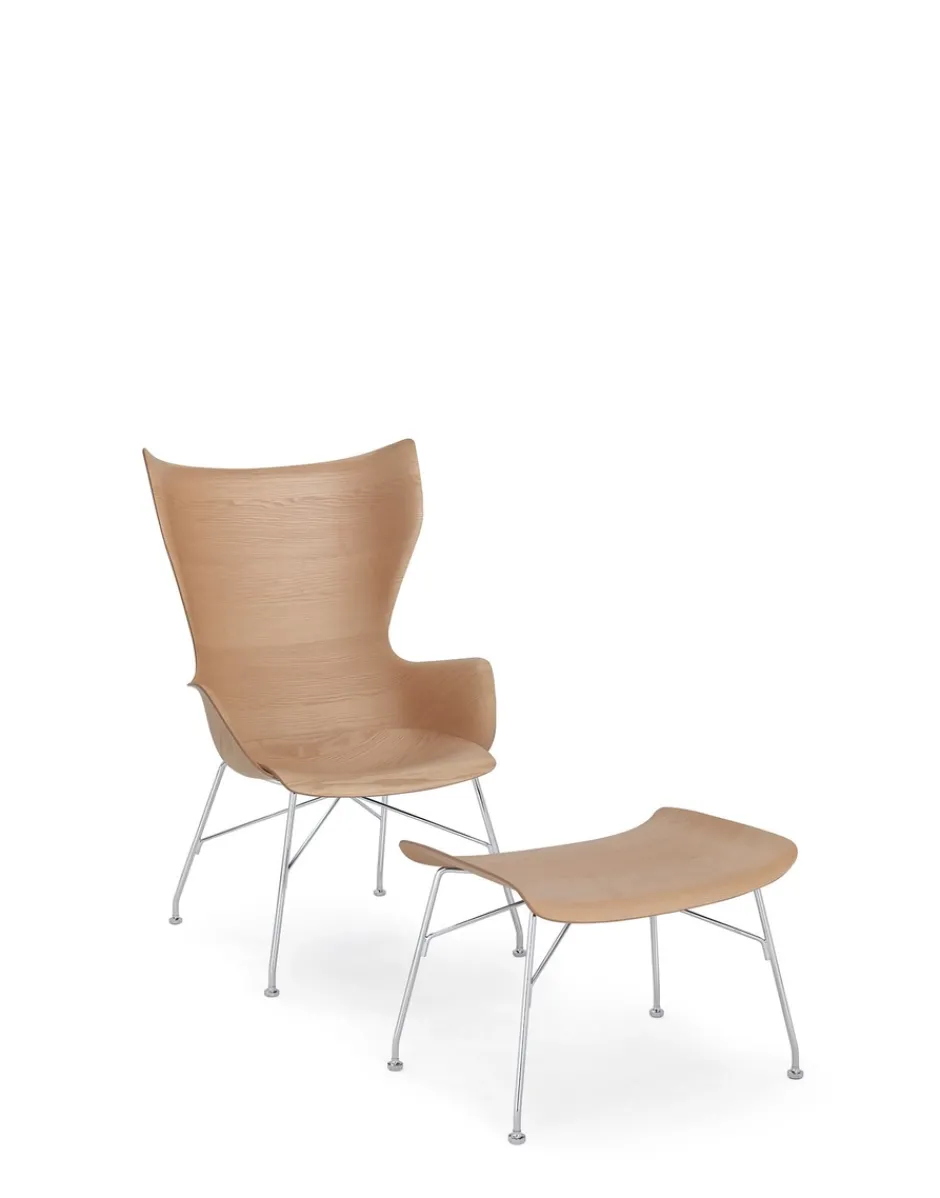 Discount K/wood legno slatted ash Poltrone