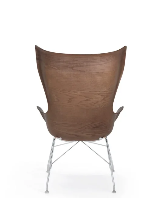 Outlet K/wood legno slatted ash e pelle Poltrone