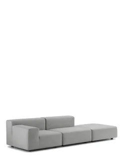 Clearance Plastics outdoor due posti + pouf Divani E Pouf