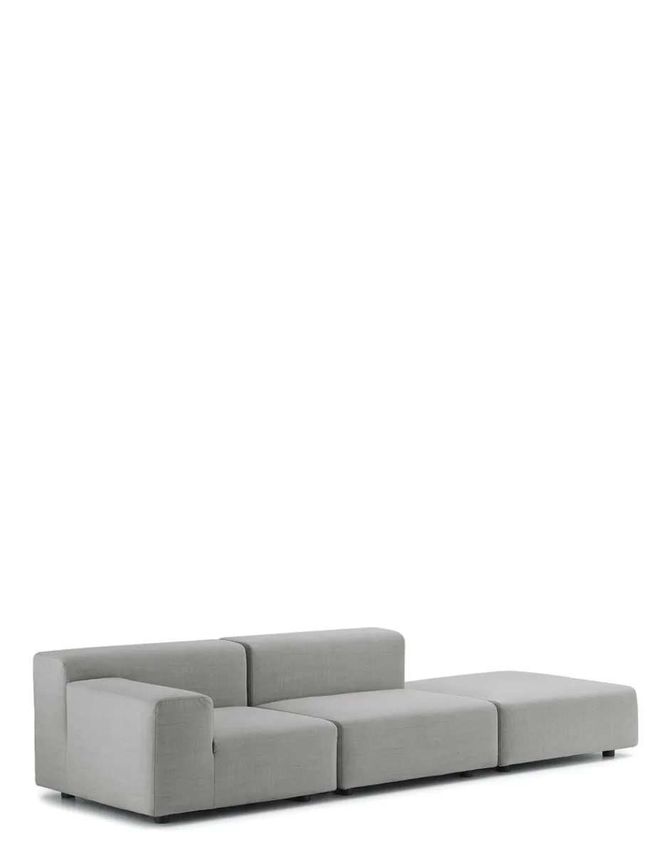 Clearance Plastics outdoor due posti + pouf Divani E Pouf
