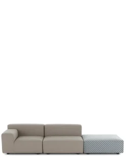 Discount Plastics outdoor liberty 2 posti + 1 pouf obi check Divani E Pouf