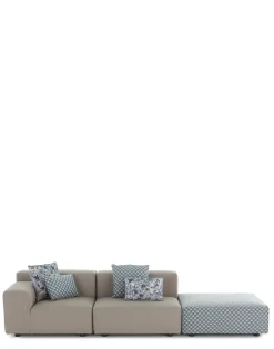 Discount Plastics outdoor liberty 2 posti + 1 pouf obi check Divani E Pouf