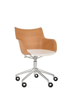 Hot Q/wood rotelle Poltroncine
